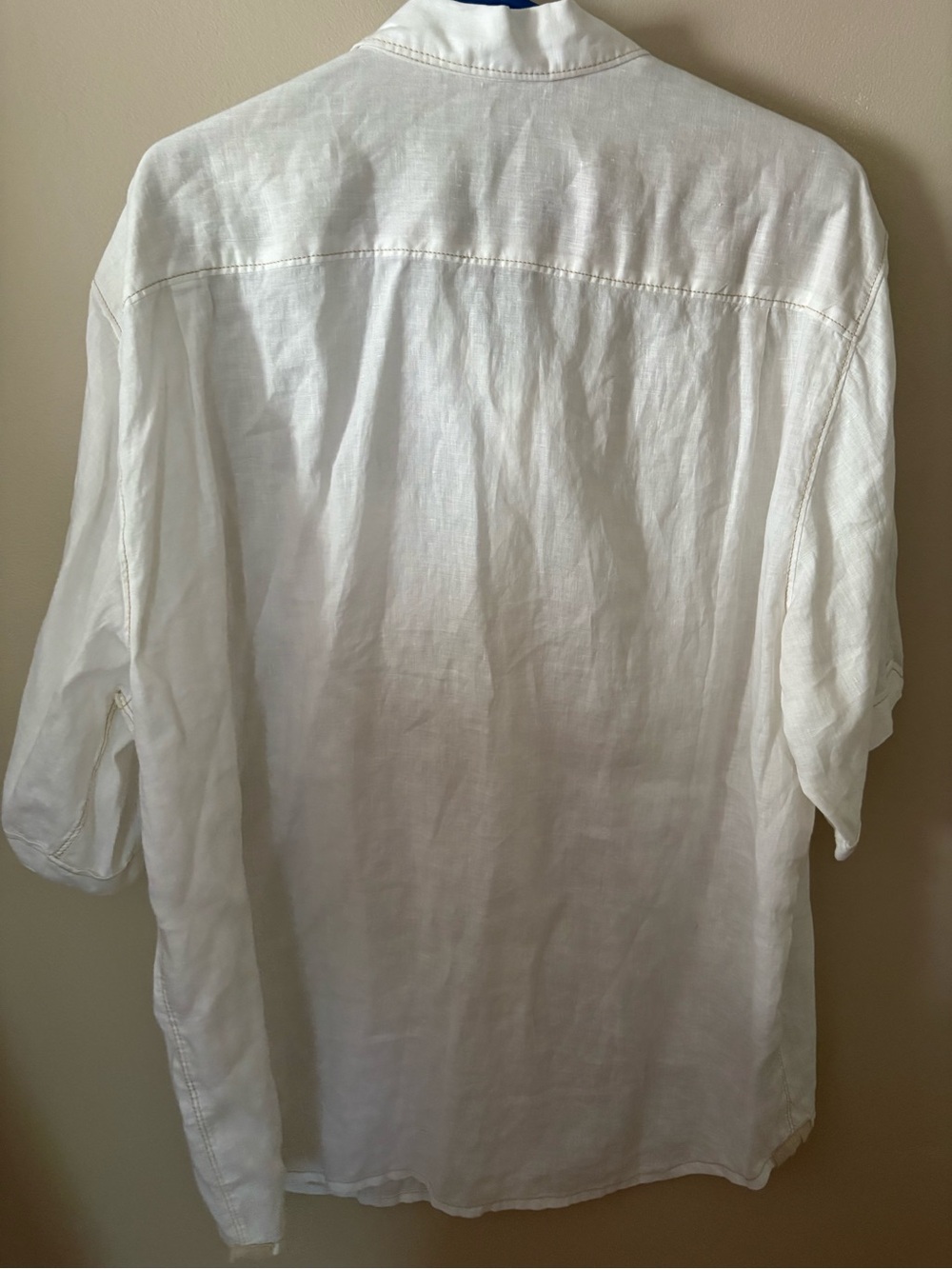 Tommy Bahama Relax 100% White Linen Shirt Mens XL Short Sleeve Button Down Beach - Picture 5 of 9